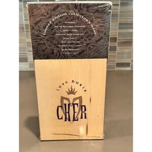 Love Hurts by Cher (CD, 1991) Wooden Longbox CD Box Set w/Tarot Cards Sealed